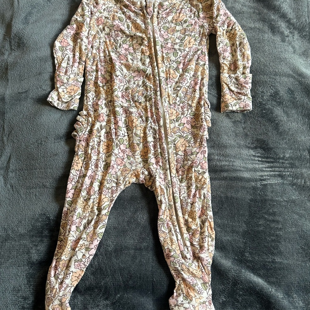 Tullabee Floral Kids Footie